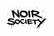 Black text 'NOIR SOCIETY' on a white background